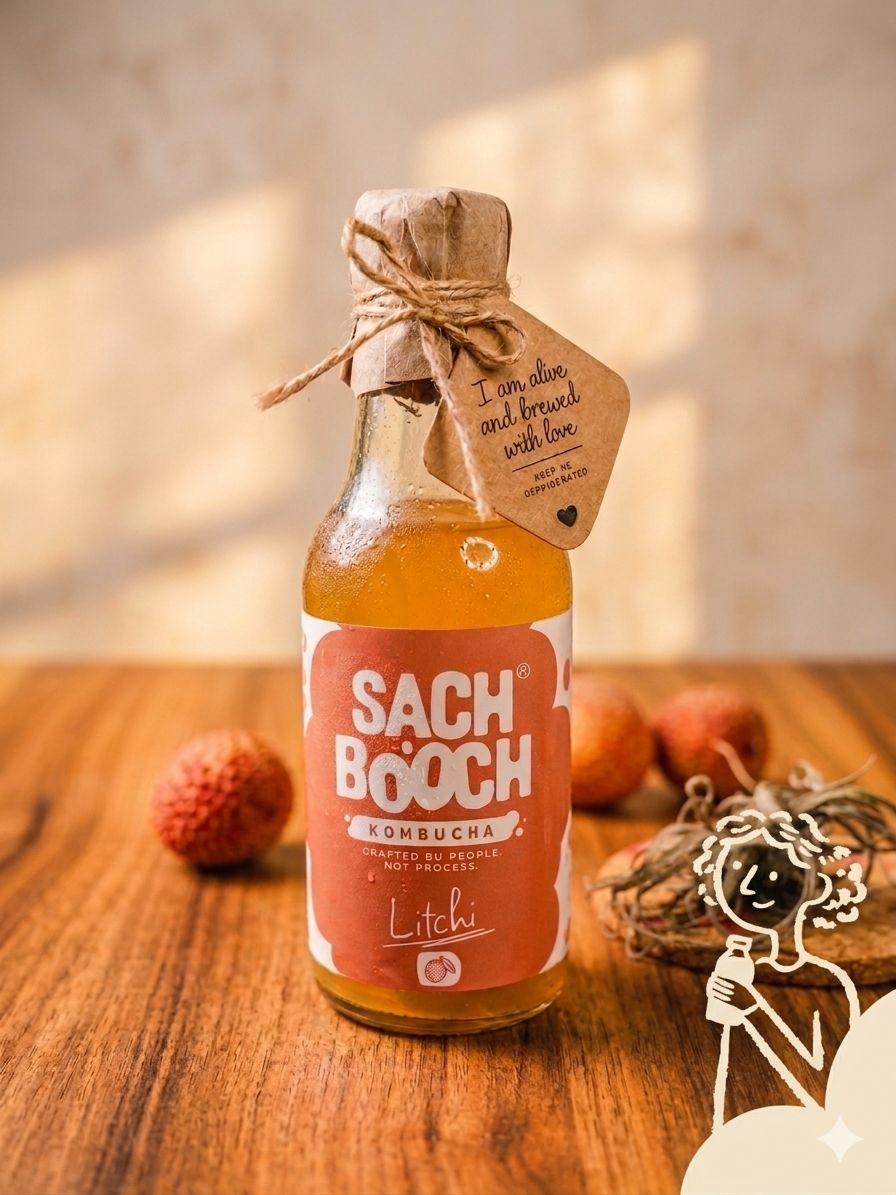 The Litchi Flavored Kombucha