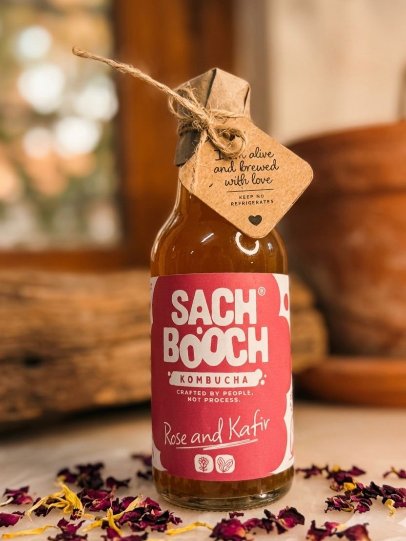 The Rose & Kafir Flavored Kombucha